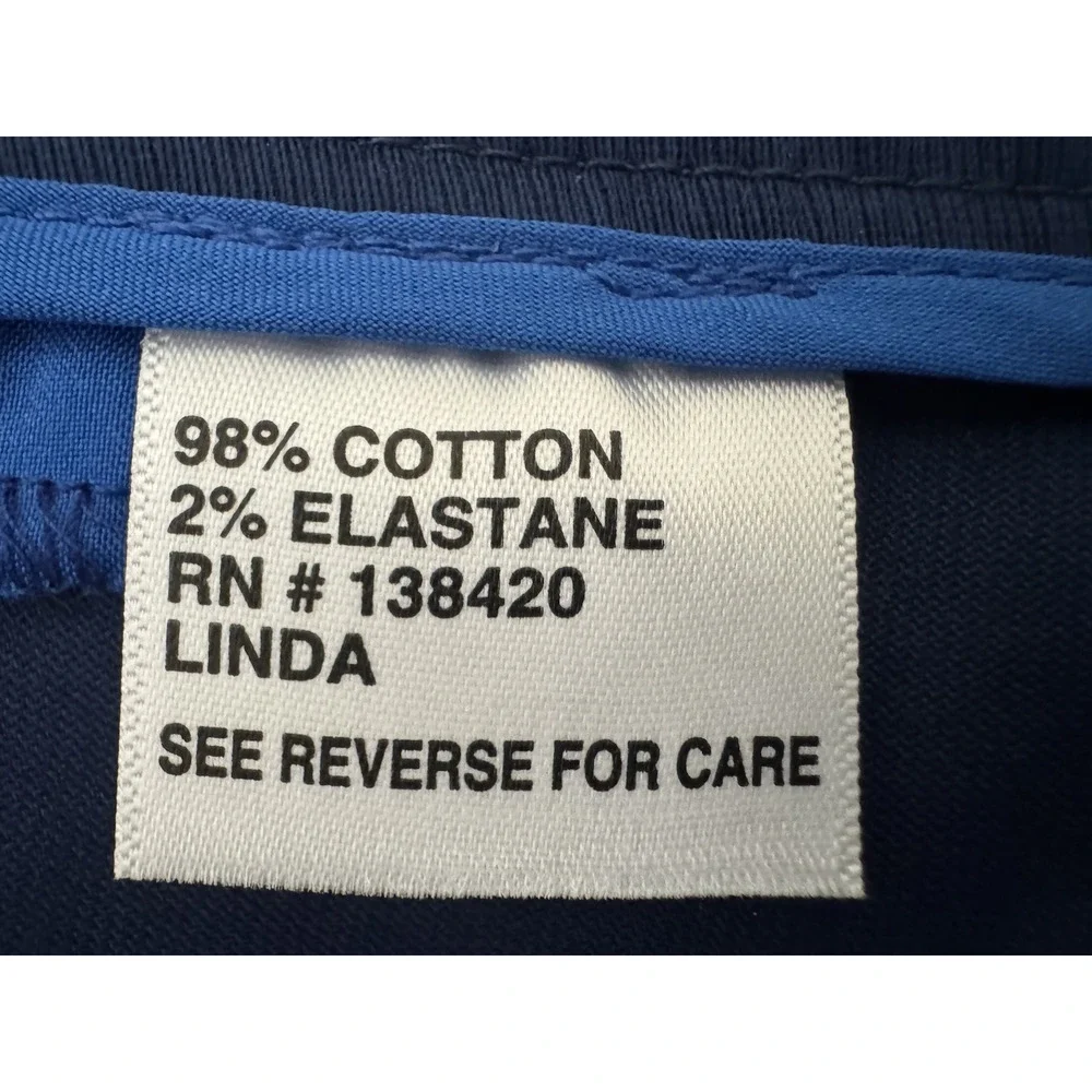 Carlisle Linda Bermuda Shorts 6 Navy-Blue Cotton Stretch Classic Casual Walking